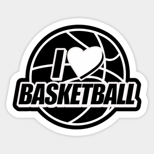 I Heart Basketball Sticker